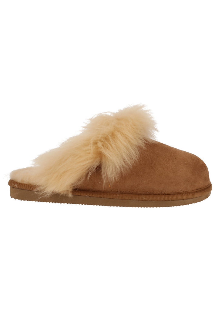 Shepherd Hausschuhe Leder Chestnut Warmfutter