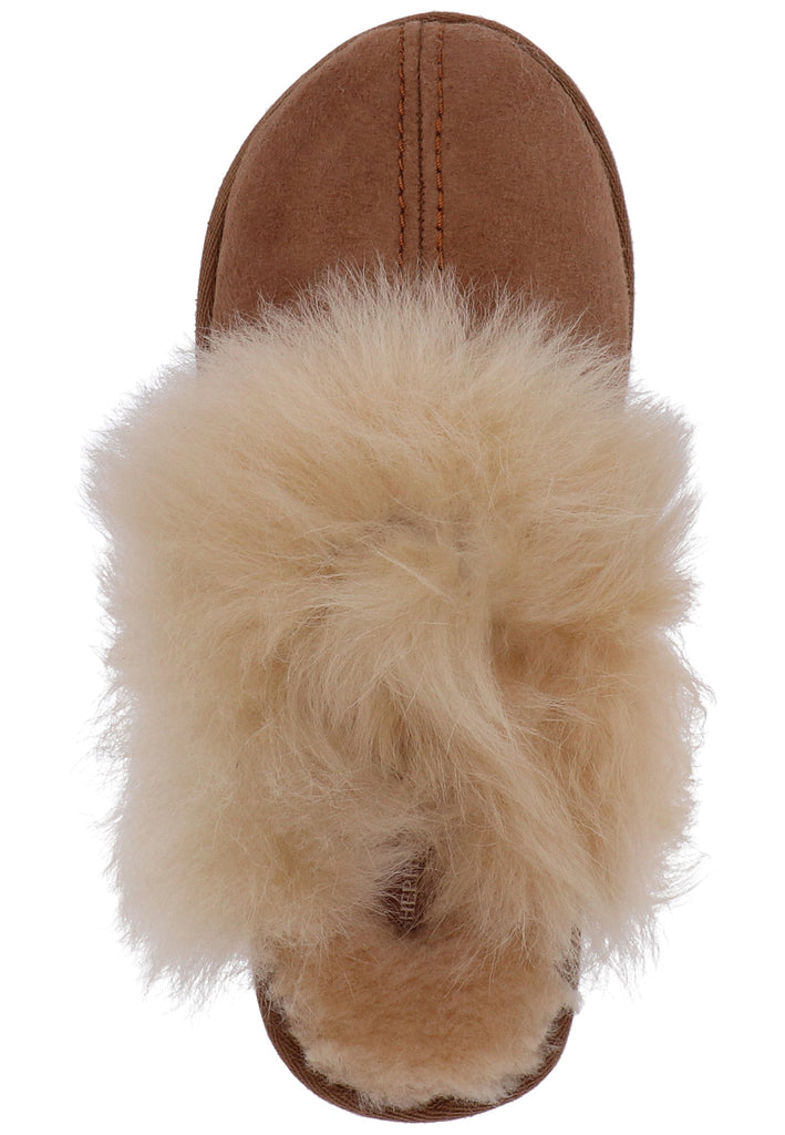 Shepherd Hausschuhe Leder Chestnut Warmfutter