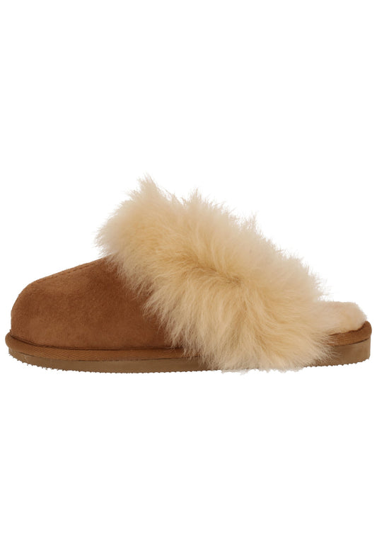 Shepherd Hausschuhe Leder Chestnut Warmfutter