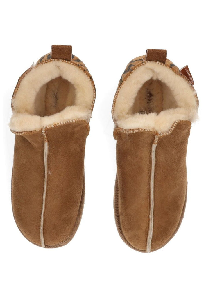 Shepherd Hausschuhe Leder Chestnut Warmfutter