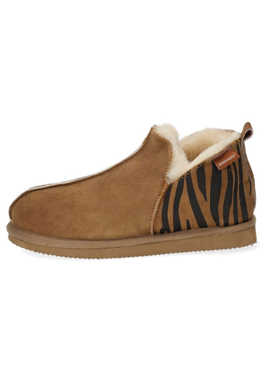 Shepherd Hausschuhe Leder Chestnut Warmfutter