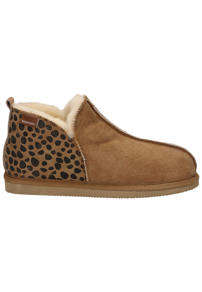 Shepherd Hausschuhe Leder Chestnut Warmfutter