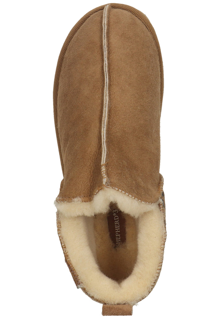 Shepherd Hausschuhe Leder Chestnut Warmfutter