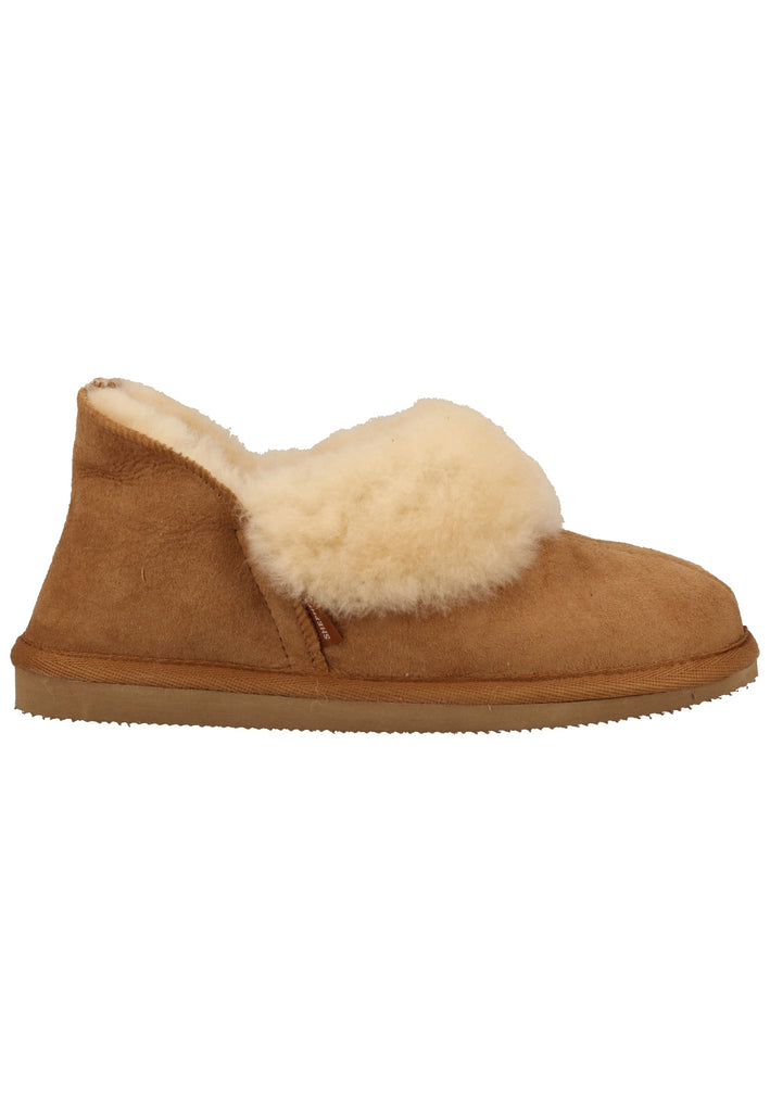 Shepherd Hausschuhe Leder Chestnut Warmfutter