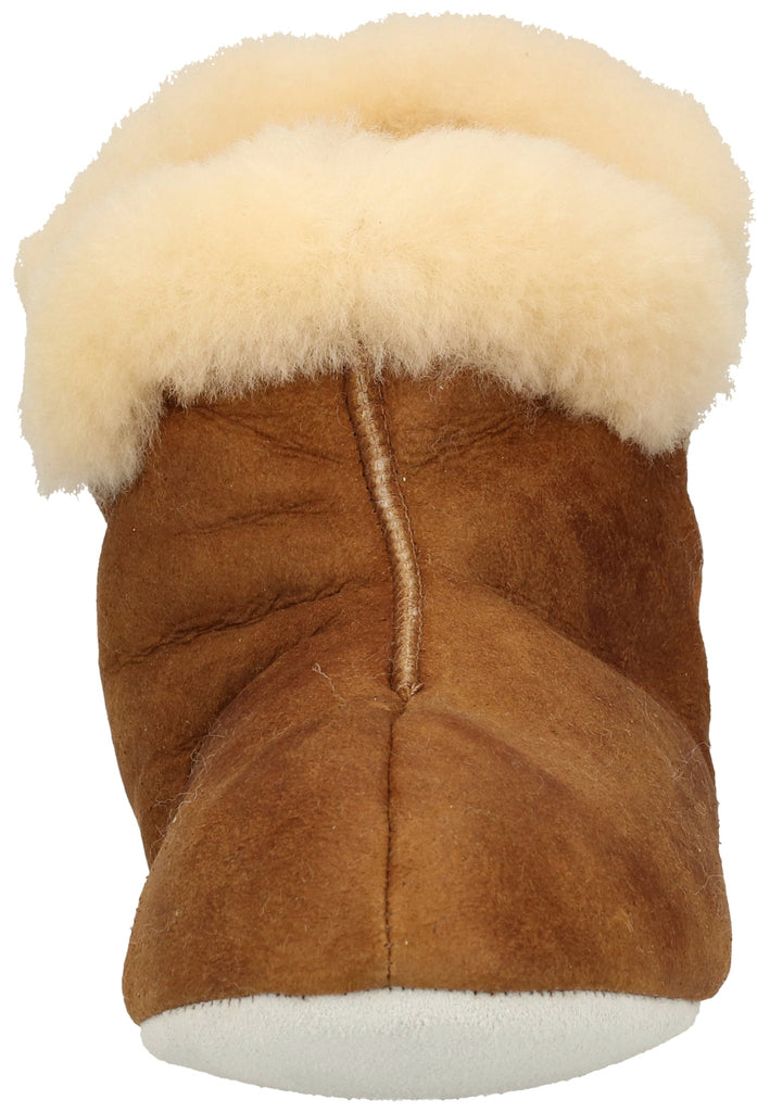 Shepherd Hausschuhe Leder Cognac