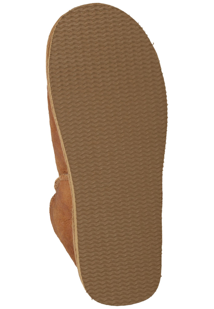Shepherd Hausschuhe Leder Cognac