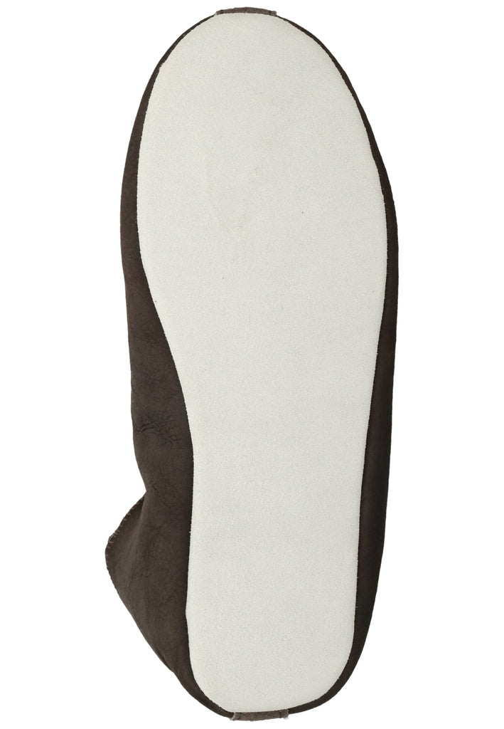 Shepherd Hausschuhe Leder Dunkelgrau