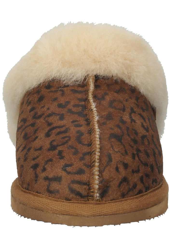 Shepherd Hausschuhe Leder Kastanie Warmfutter