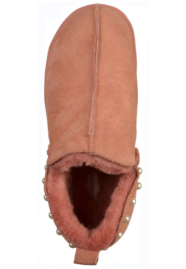 Shepherd Hausschuhe Leder Rosa