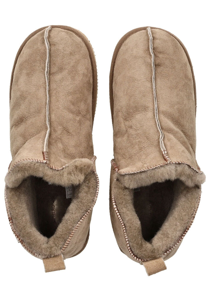 Shepherd Hausschuhe Leder Stone