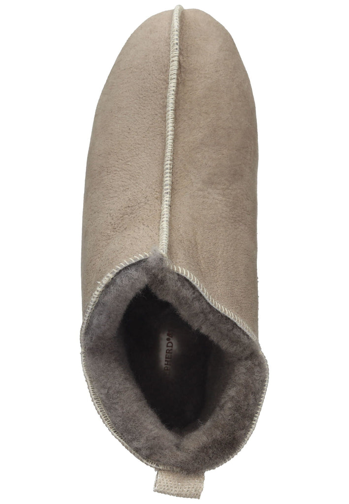 Shepherd Hausschuhe Leder Stone