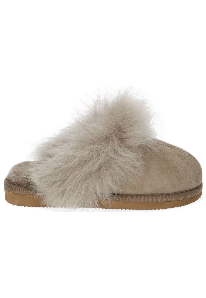 Shepherd Hausschuhe Leder Stone Warmfutter