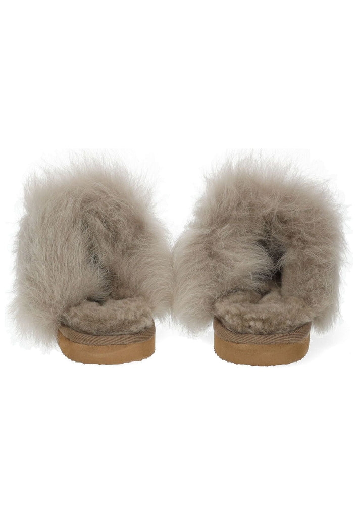 Shepherd Hausschuhe Leder Stone Warmfutter