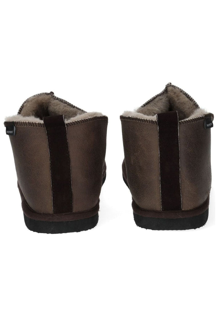 Shepherd Hausschuhe Leder Stone Warmfutter