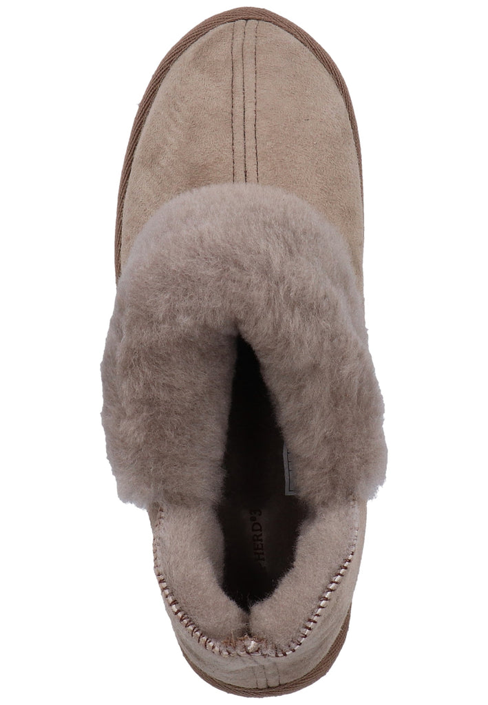 Shepherd Hausschuhe Leder Stone Warmfutter