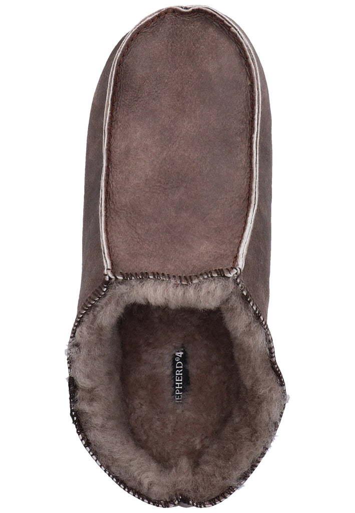 Shepherd Hausschuhe Leder Stone Warmfutter