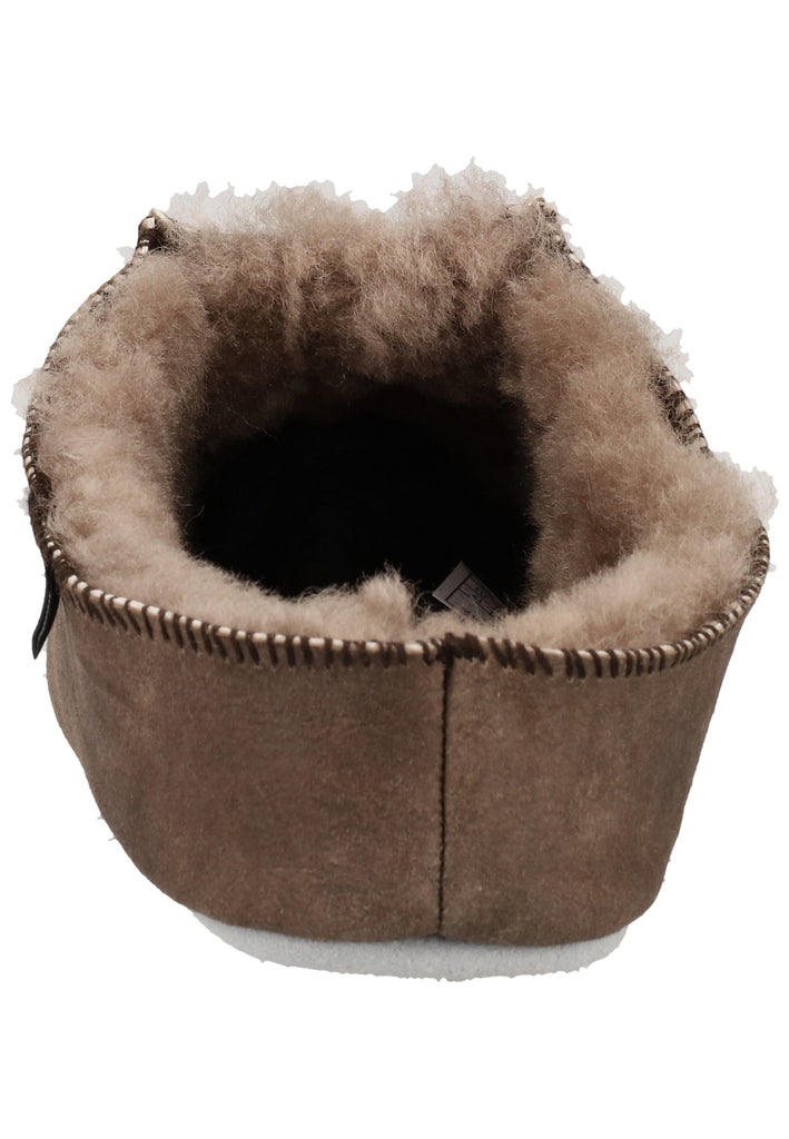 Shepherd Hausschuhe Leder Stone Warmfutter