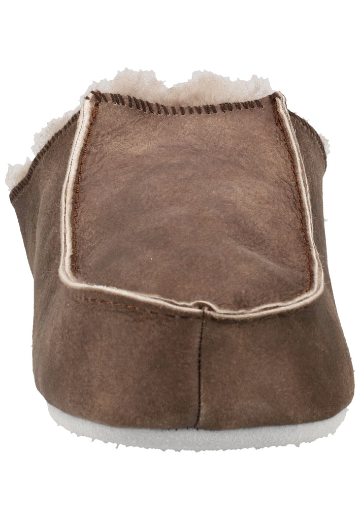Shepherd Hausschuhe Leder Stone Warmfutter