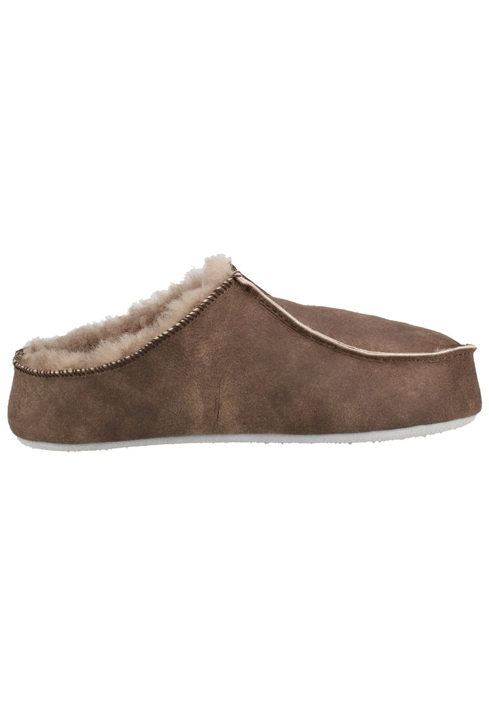 Shepherd Hausschuhe Leder Stone Warmfutter