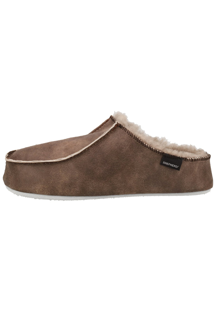 Shepherd Hausschuhe Leder Stone Warmfutter