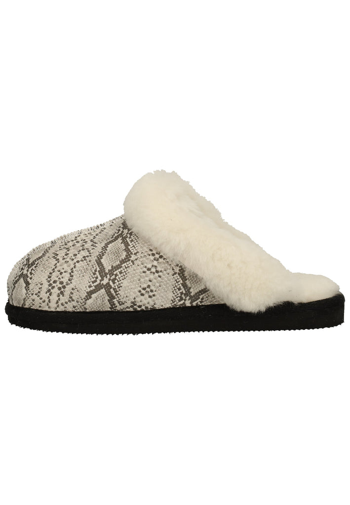 Shepherd Hausschuhe Leder Weiß