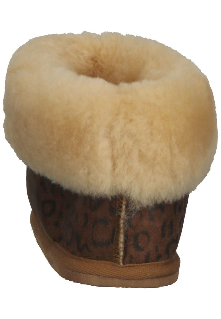 Shepherd Hausschuhe Schurwolle Kastanie Warmfutter