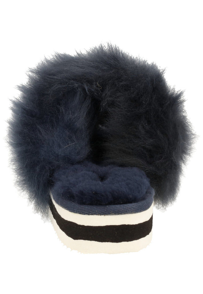 Shepherd Hausschuhe Schurwolle Marine