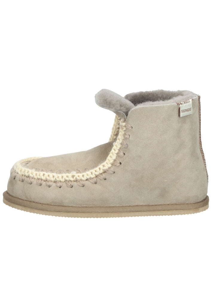 Shepherd Hausschuhe Schurwolle Stein Warmfutter