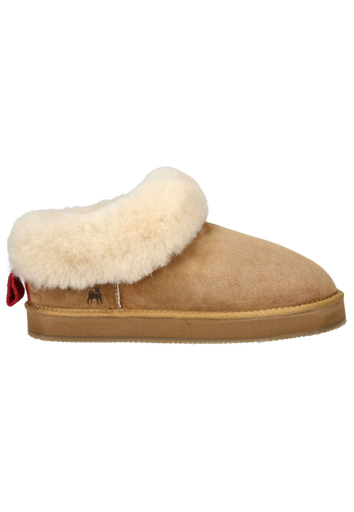 Shepherd Hausschuhe Veloursleder Chestnut Warmfutter