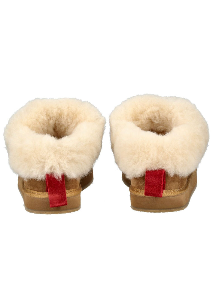 Shepherd Hausschuhe Veloursleder Chestnut Warmfutter