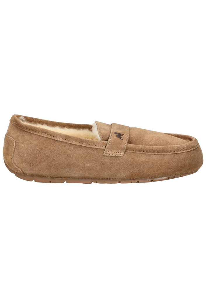 Shepherd Hausschuhe Veloursleder Chestnut Warmfutter