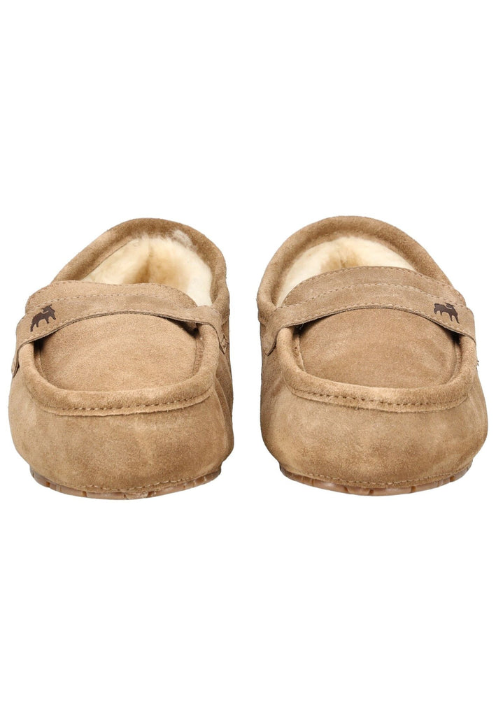 Shepherd Hausschuhe Veloursleder Chestnut Warmfutter