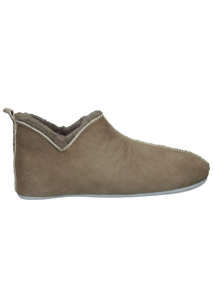 Shepherd Hausschuhe Veloursleder Grau