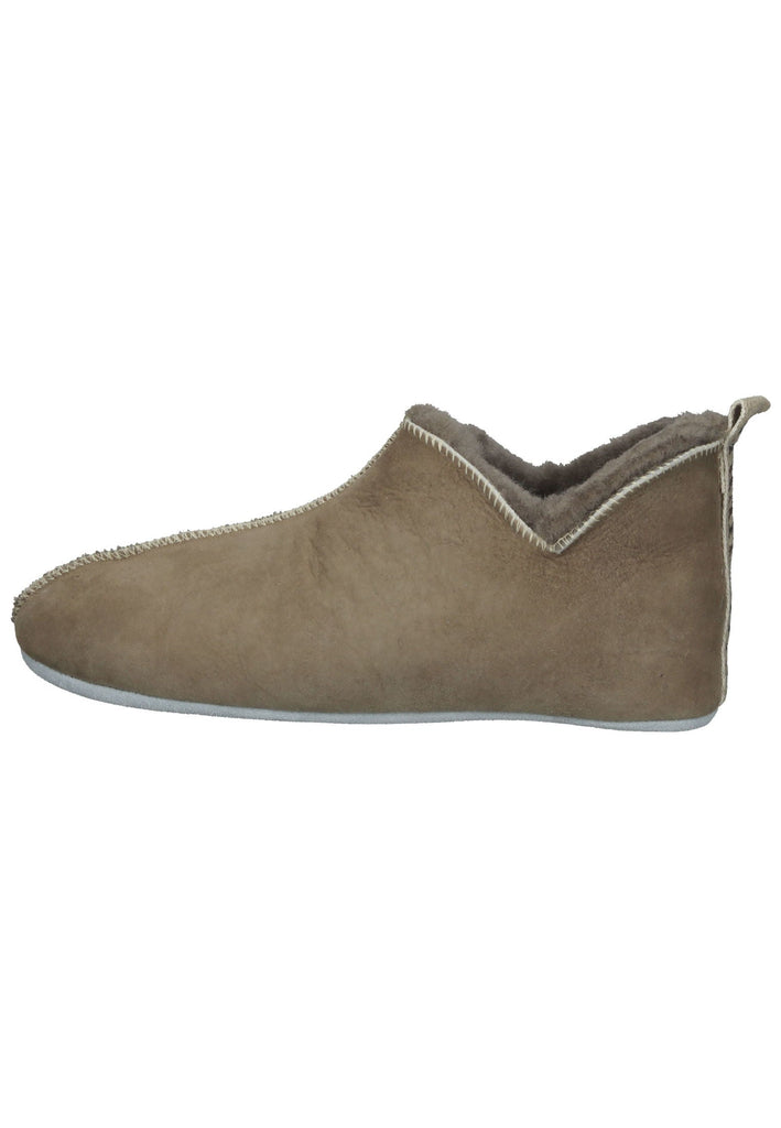 Shepherd Hausschuhe Veloursleder Grau