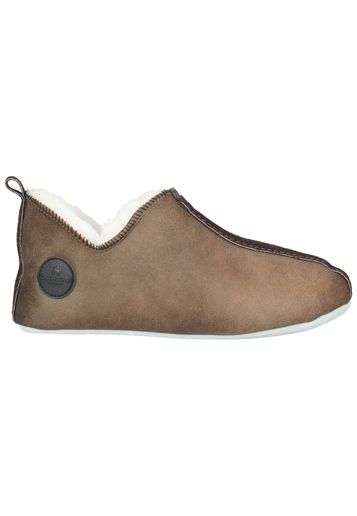 Shepherd Hausschuhe Veloursleder Grau Warmfutter