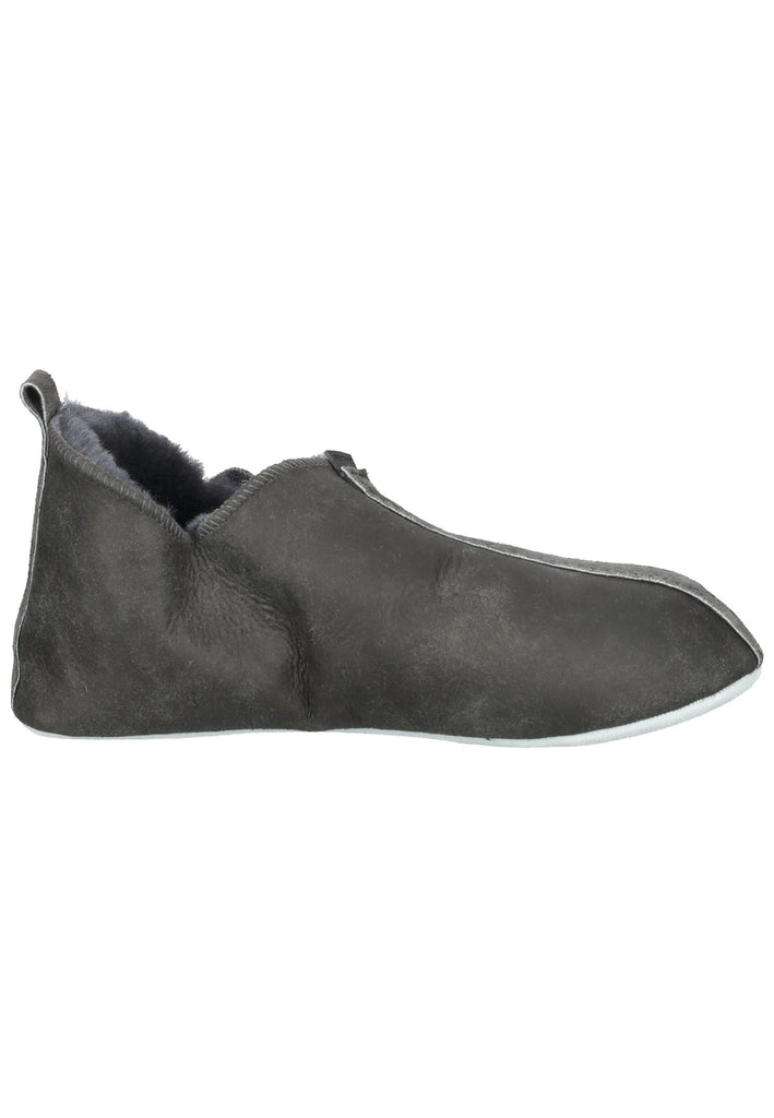 Shepherd Hausschuhe Veloursleder Grau Warmfutter