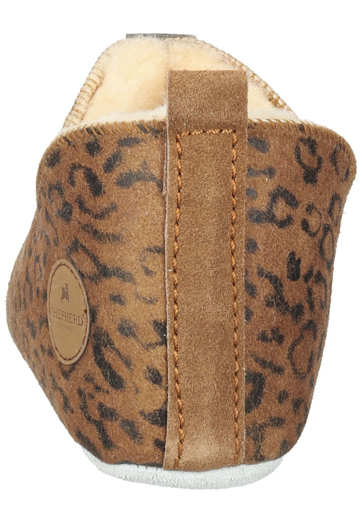 Shepherd Hausschuhe Veloursleder Kastanie Warmfutter