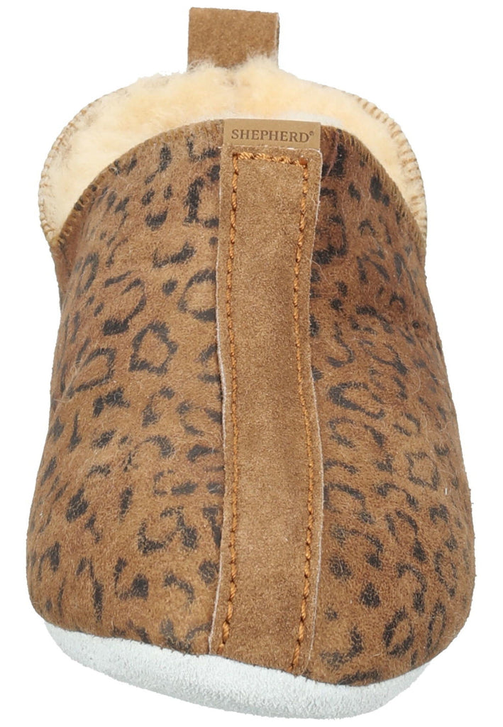 Shepherd Hausschuhe Veloursleder Kastanie Warmfutter