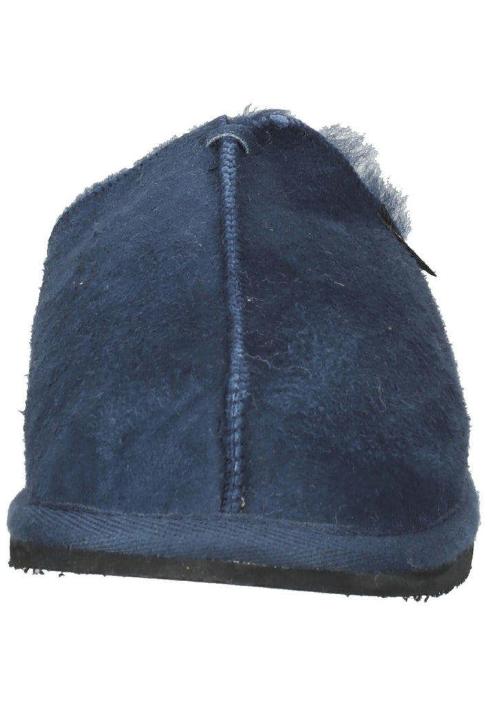 Shepherd Hausschuhe Veloursleder Navy Warmfutter