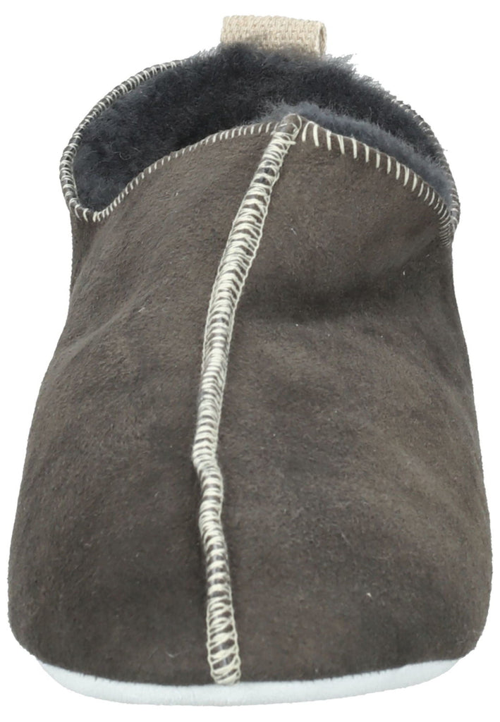 Shepherd Hausschuhe Veloursleder Schwarz Warmfutter