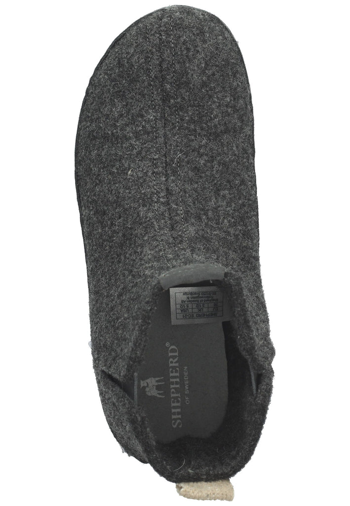 Shepherd Hausschuhe Wolle asphalt