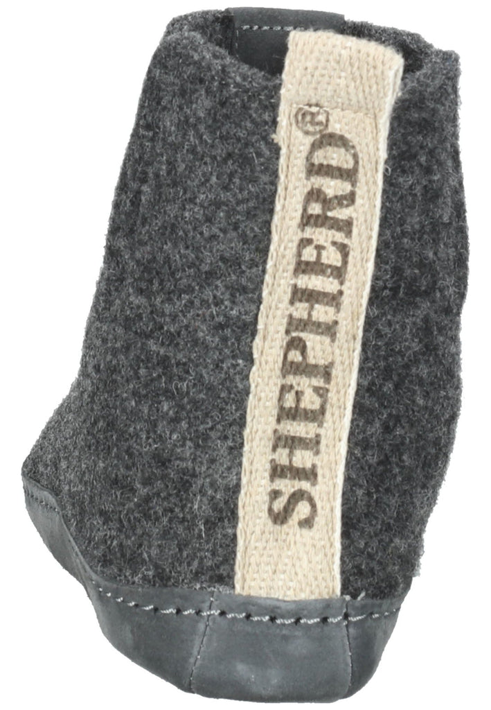 Shepherd Hausschuhe Wolle asphalt