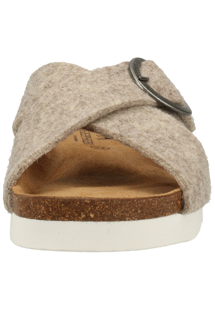 Shepherd Hausschuhe Wolle Beige