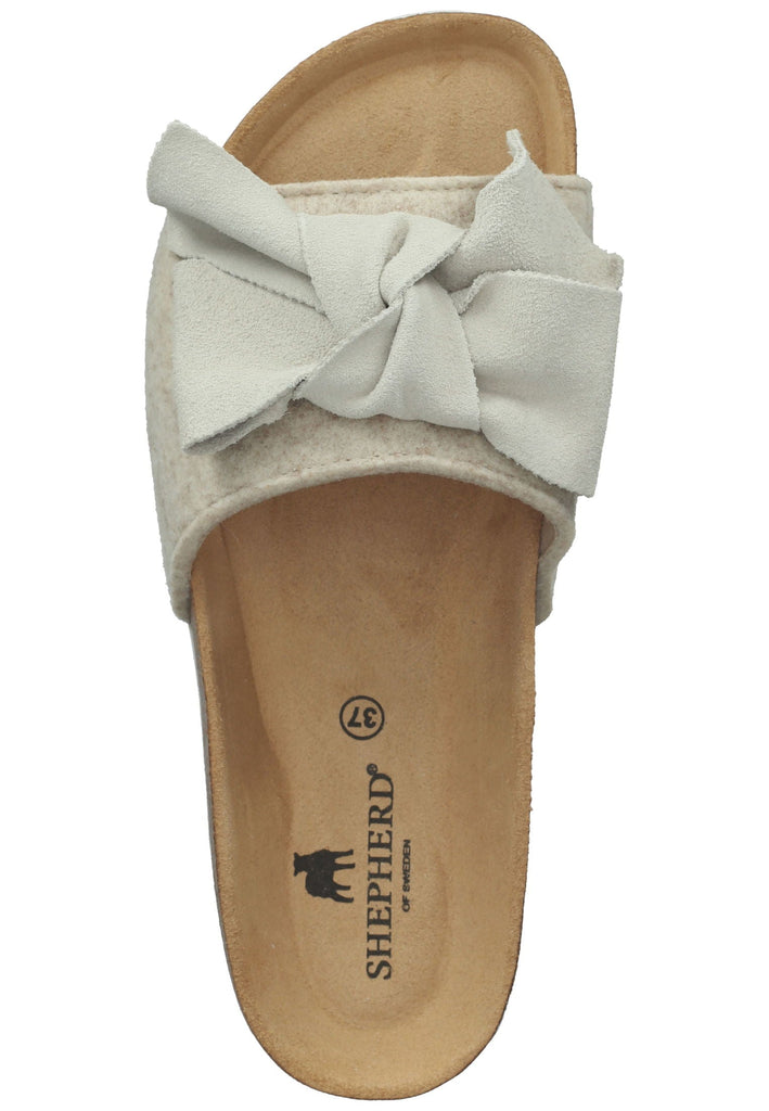 Shepherd Hausschuhe Wolle Creme