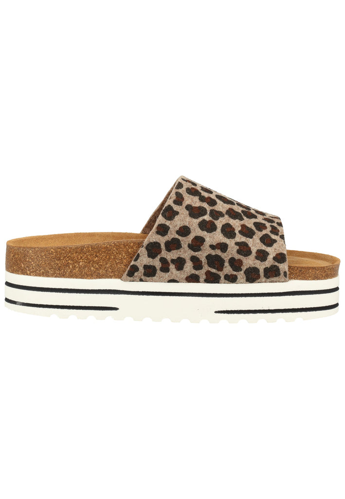 Shepherd Hausschuhe Wolle Leopard