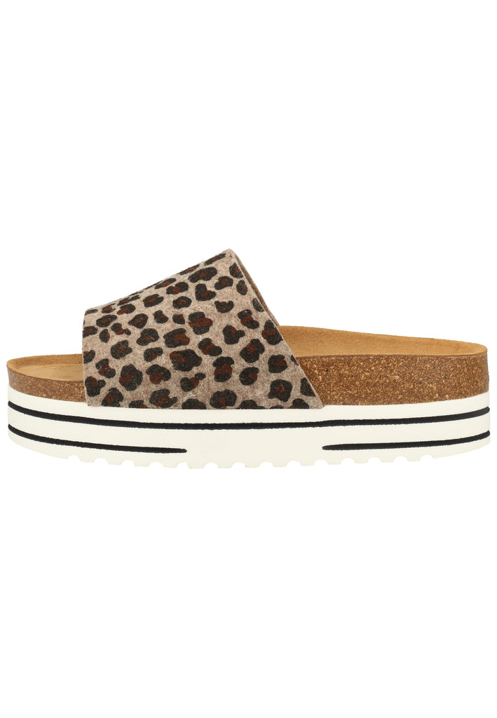 Shepherd Hausschuhe Wolle Leopard