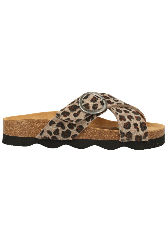 Shepherd Hausschuhe Wolle Leopard