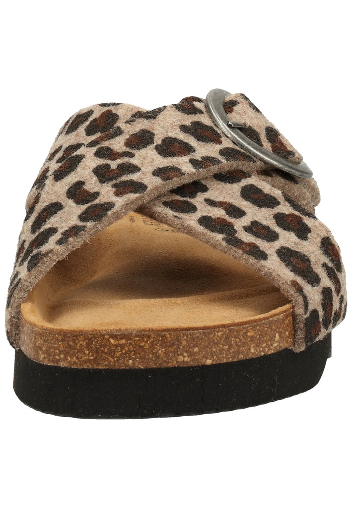 Shepherd Hausschuhe Wolle Leopard