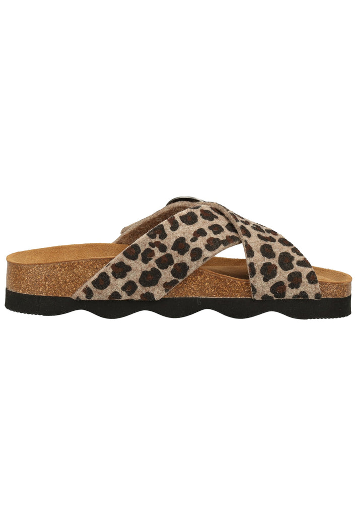 Shepherd Hausschuhe Wolle Leopard