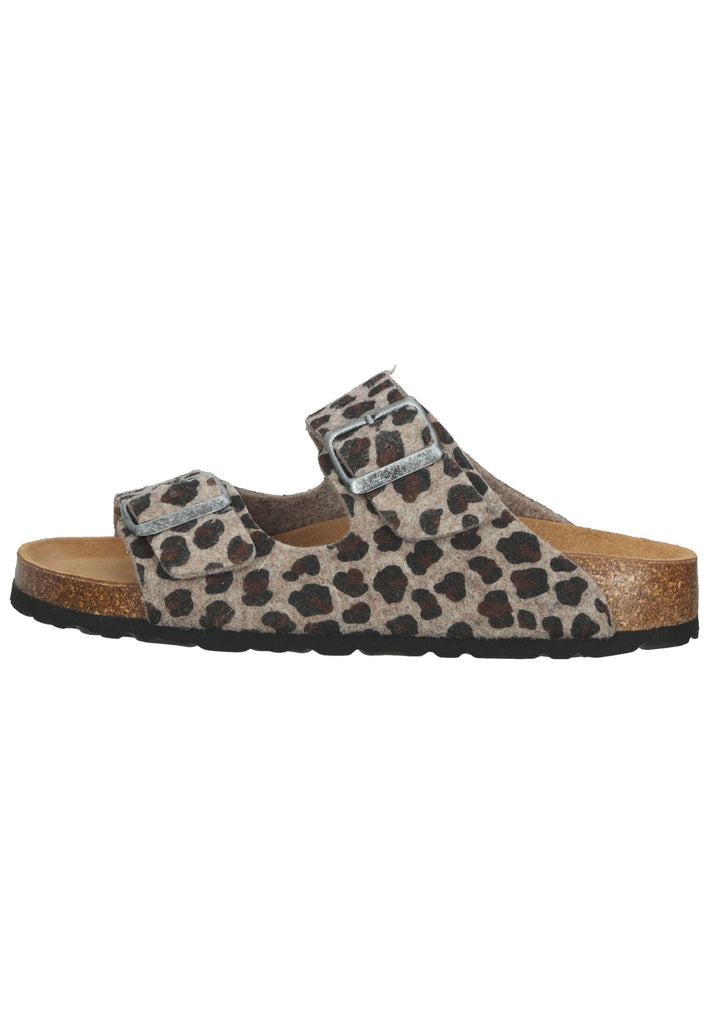 Shepherd Hausschuhe Wolle Leopard